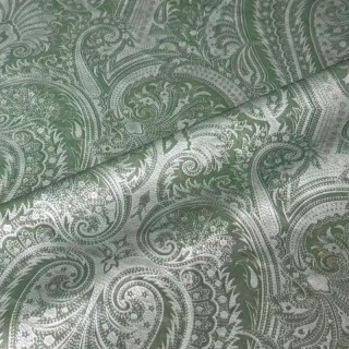 Royal Mirage Sage Duck Egg Green Damask Velvet Curtain 3