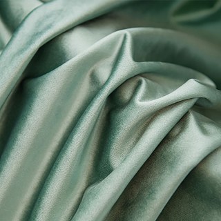 Luminous Luxe Metallic Sage Duck Egg Green Velvet Curtains 2