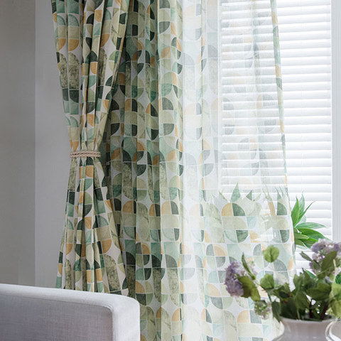 Geometric deals patterned curtains