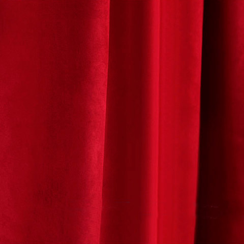 Red curtain clearance fabric