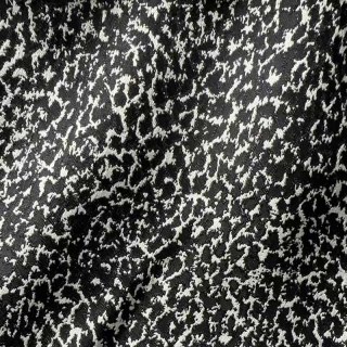 Noir Safari Leopard Spot Black and White Animal Print Curtains