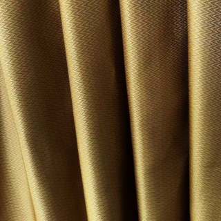 Echo Weave Chevron Zigzag Geometric Gold Curtains 1
