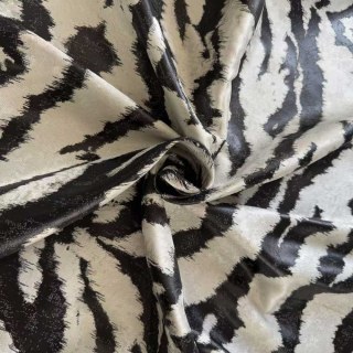 Tiger Stripes Black and White Animal Print Curtain