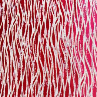 Woven Drift Abstract Geometric Burgundy Wine Red Curtains with Gold Details 4