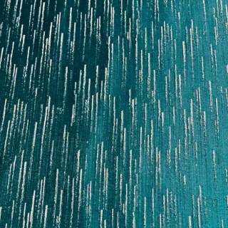 Gilded Stream Teal Green Curtain with Metallic Stripes 4