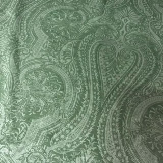 Royal Mirage Sage Duck Egg Green Damask Velvet Curtain 4