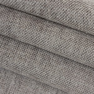 Elegant Plain Chenille Grey Curtain 3