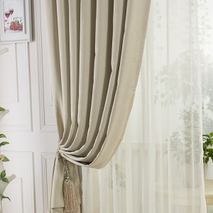 Gainsborough Beige Linen Style Curtain 5