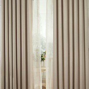 Gainsborough Beige Linen Style Curtain 1