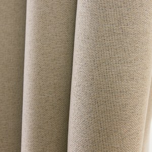 Regent Linen Style Beige Cream Curtain Drapes 2