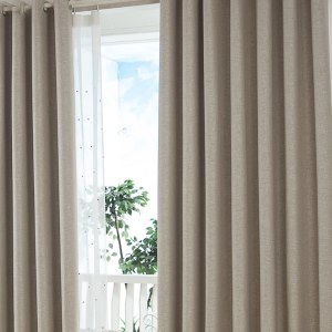 Regent Linen Style Light Gray Curtain Drapes 1