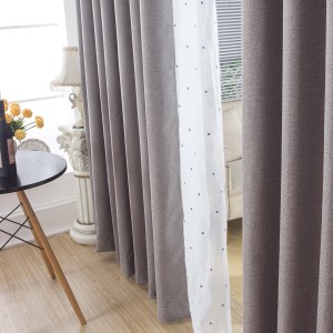 Royale Gray Linen Style Curtain 6
