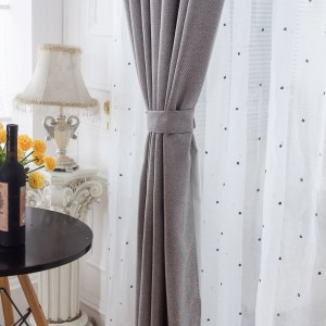 Royale Gray Linen Style Curtain 7