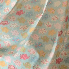 Baby Elephant Pink and Blue Curtain 7