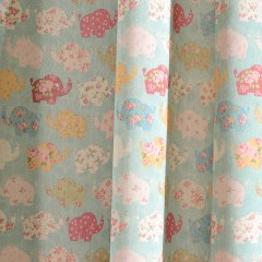 Baby Elephant Pink and Blue Curtain 2