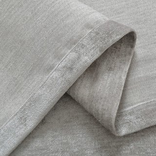 LuxeTouch Silver Gray Chenille Curtain Drapes 6