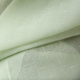 Crisscross Calm Sage Green Textured Sheer Curtain