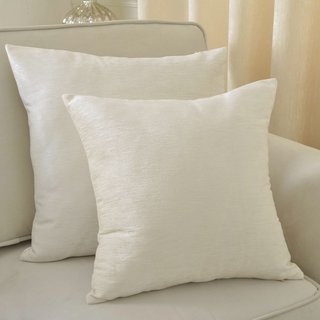 LuxeTouch Cream Off White Chenille Curtain Drapes 6