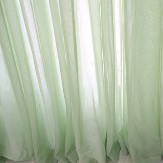 Notting Hill Sage Green Textured Sheer Curtain 3