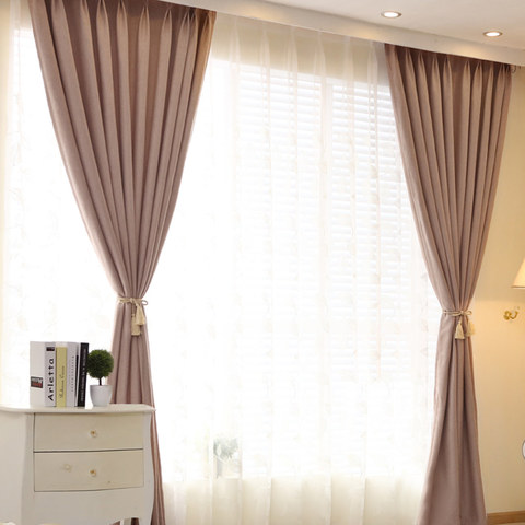 A pair of mocha hot brown and tan drapes Window curtain panels, decorator cotton premier berlin