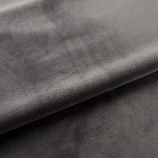 Lustrous Taupe Gray Velvet Curtain 6