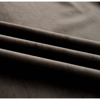 Microfiber Dark Brown Velvet Curtain Drapes 6