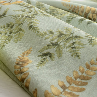 Unique Rustic Glen Green Leaf Curtain 4