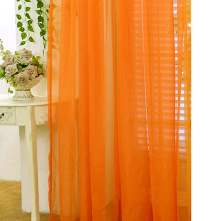 Smarties Orange Soft Sheer Curtain 3