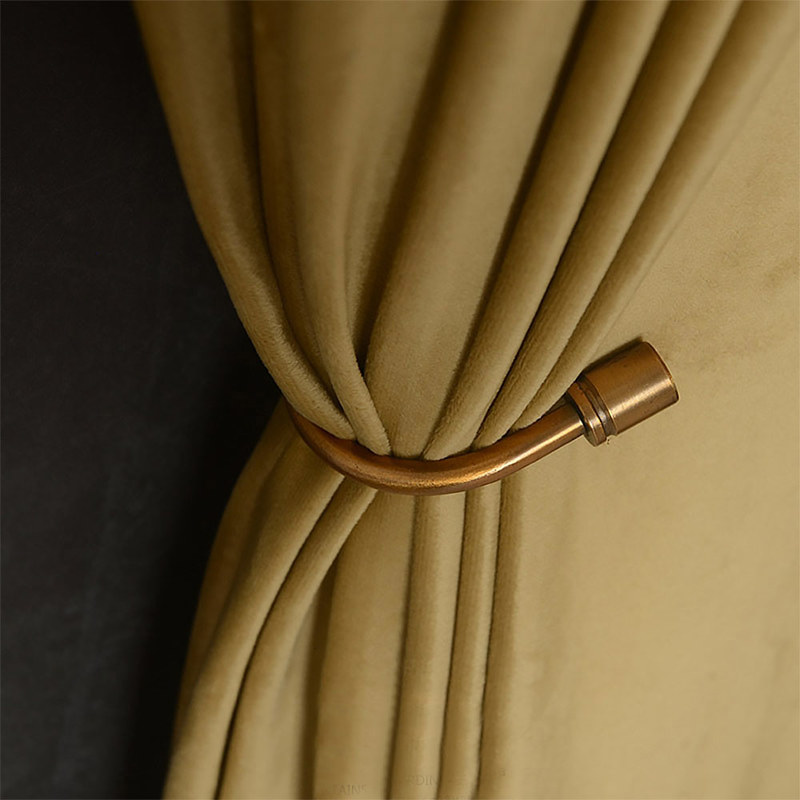 Fine Gold Velvet Curtain Drapes | Voila Voile®