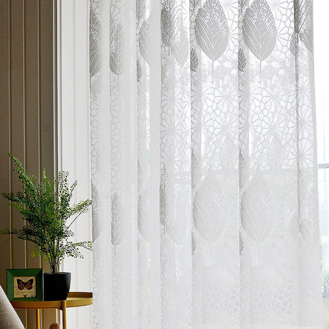 Taupe Jacquard Net Sheer Curtain Voile Panel. One Custom Made Panel. Choose  Width and Length. Made to Order. Jacquard Leaf Pattern. 