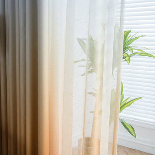 The Perfect Blend Textured Ombre Yellow Textured ​Sheer Curtain 6