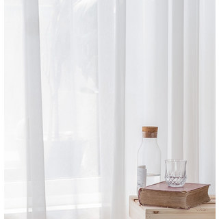 Soft Breeze Coconut White Chiffon Sheer Curtain - The Essence Of Nature Design 7