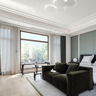 Tide 3D Jacquard Horizontal Striped Grid Light Gray Sheer Curtain 2