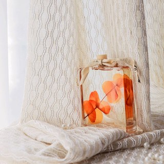 Wave Some Magic Oatmeal Net Trellis Heavy Sheer Curtain 7