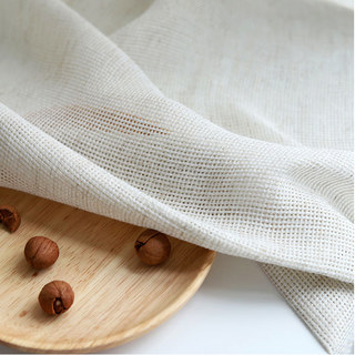 Zen Weave Oatmeal Cream Open Grid Sheer Curtain 5