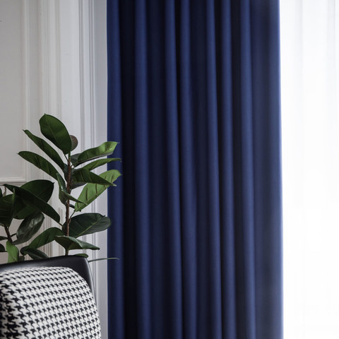Buy Navy Blue Matte Velvet Lined Eyelet Curtains from Next Australia
