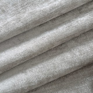 Luxury Silver Gray Chenille Curtain Drapes 7