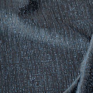 Metallic Fantasy Subtle Textured Striped Shimmering Midnight Navy Blue Curtain Drapes 5