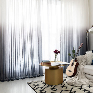 The Perfect Blend Ombre Dark Gray Sheer Curtain 6