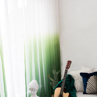 The Perfect Blend Ombre Jade Green Sheer Curtain 6