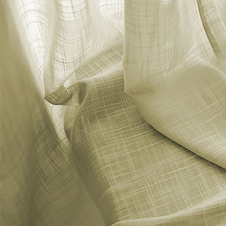 Cotton Club Pure Cotton Cream Heavy Semi Sheer Curtain 3