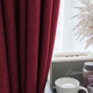 Pine Valley Burgundy Red Blackout Curtain Drapes 1