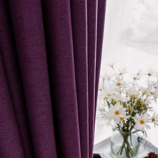 Pine Valley Purple Plum Blackout Curtain Drapes 1