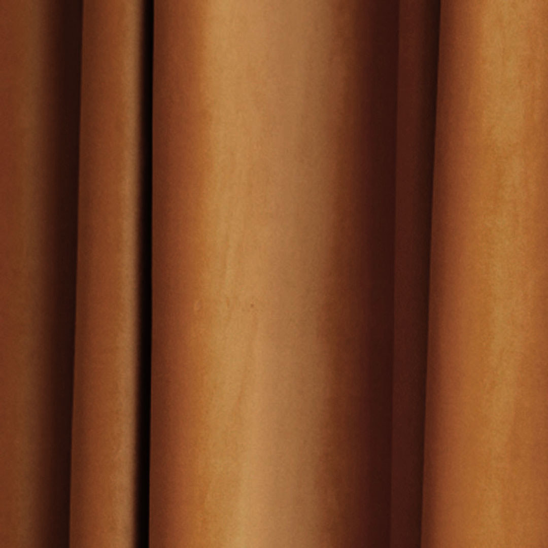 Microfiber Burnt Orange Velvet Curtain