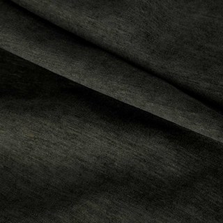 Exquisite Matte Luxury Charcoal Black Chenille Curtain Drapes 5