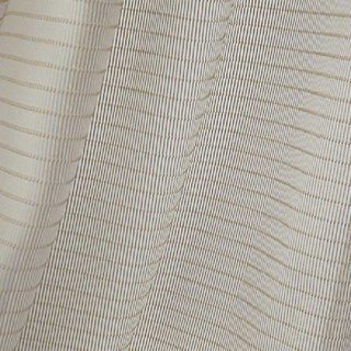 Tide 3D Jacquard Horizontal Striped Grid Pastel Coffee Sheer Curtain 11