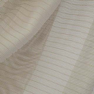 Tide 3D Jacquard Horizontal Striped Grid Pastel Coffee Sheer Curtain 10