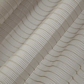 Tide 3D Jacquard Horizontal Striped Grid Pastel Coffee Sheer Curtain 8