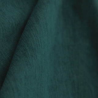 Exquisite Matte Luxury Teal Green Chenille Curtains 8