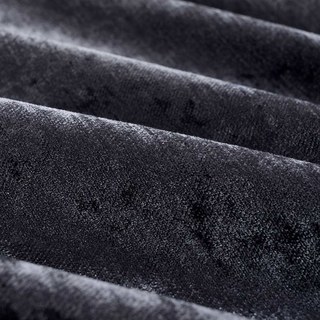 LuxeTouch Charcoal Dark Gray Chenille Curtain Drapes 7